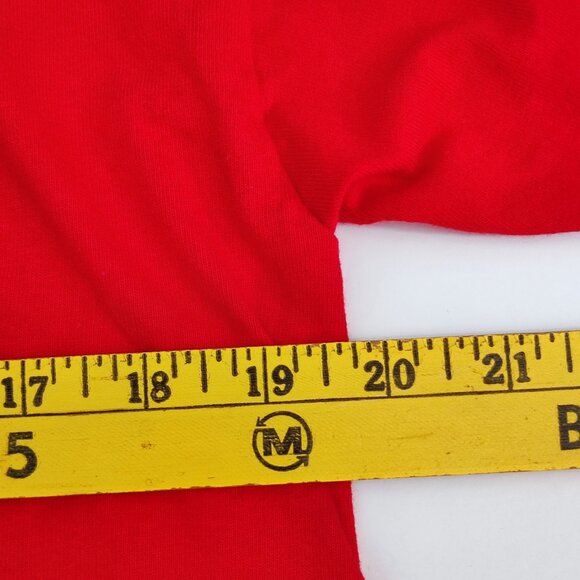 Orisue T-shirt men's size M red with graphic design short sleeve - Picture 8 of 9